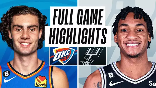 THUNDER at SPURS | NBA PRESEASON FULL GAME HIGHLIGHTS | October 13, 2022