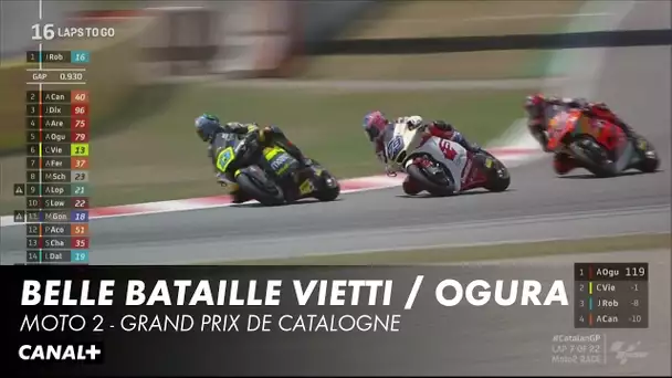 Bataille Vietti/Ogura - Grand Prix de Catalogne - Moto 2