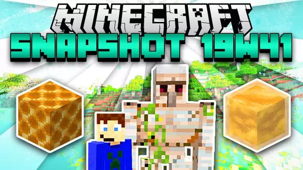 Minecraft 1.15 Snapshot 19w41 - Blocs de Miel, Honeycomb et Golem endommagés