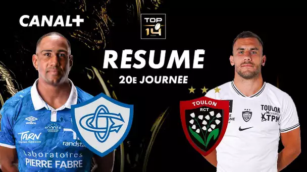 Le résumé du match très disputé entre Castres et Toulon - TOP 14 2024/2025 - 20ème journée