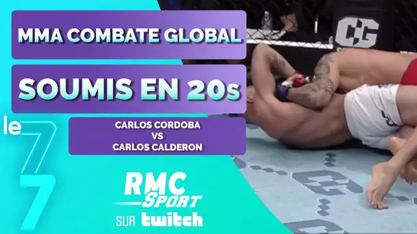 Twitch RMC Sport / MMA : L'incroyable soumission en 20 secondes d'un combattant américain
