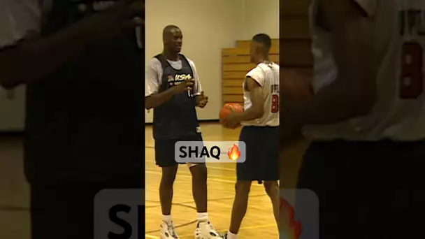Shaq couldn’t be stopped 1-on-1 in 1996 at The #USABMNT Training Camp! 😳| #Shorts