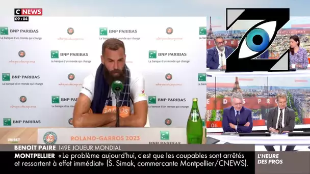 [Zap Télé_2] Benoît Paire très remonté contre la qualité des balles de Roland-Garros  (31/05/23)