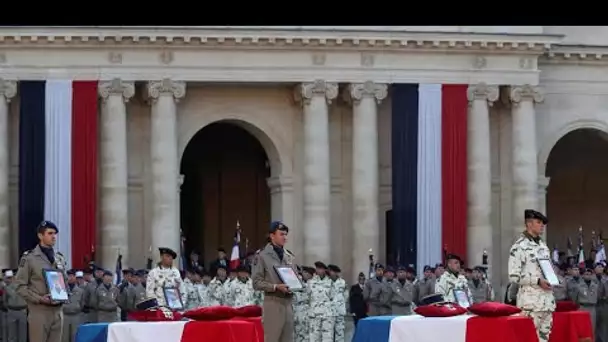 Emmanuel Macron : "Ils sont morts pour la France, pour la protection des peuples du Sahel"