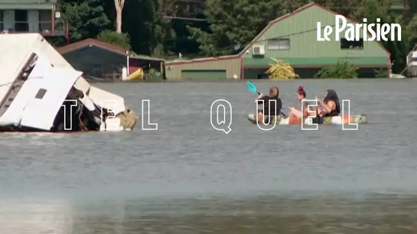 Inondations dans la région de Sydney: des kayaks pour se déplacer
