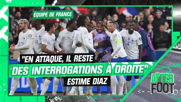 Équipe de France : "En attaque, il reste des interrogations à droite" estime Diaz