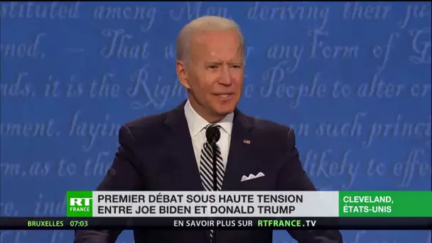 Premier débat sous haute tension entre Joe Biden et Donald Trump