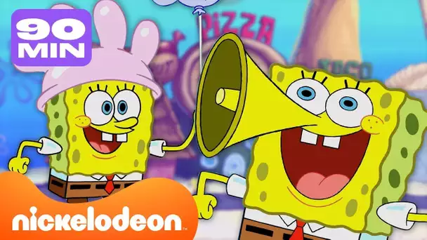 Bob L’éponge | Tous les sites de Bikini Bottom ! | Compilation de 90 minutes | Nickelodeon France