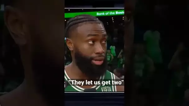 “They let us get two, Don’t let us get another one”- Jaylen Brown After Celtics Game 5 W! | #Shorts