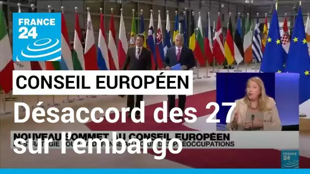Conseil Européen : désaccord des 27 sur l'embargo sur le pétrole russe • FRANCE 24