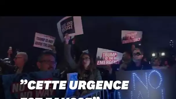 Manifestation contre la déclaration d'état d'urgence de Trump