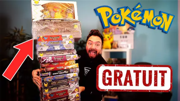 J'AI TROUVÉ 1000 EUROS DE COFFRET POKEMON RARE GRATUIT !