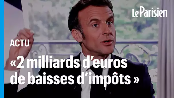 Baisses d’impôts, retraites, Ukraine... ce qu’il faut retenir de l’interview de Macron sur TF1