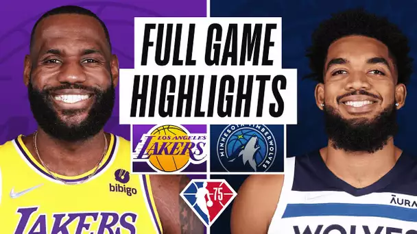 LAKERS at TIMBERWOLVES | FULL GAME HIGHLIGHTS | March 16, 2022
