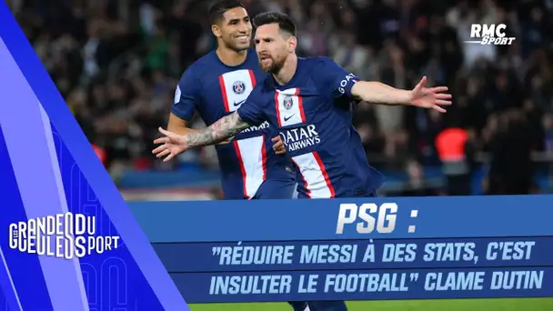 PSG : "Réduire Messi à des stats, c'est insulter le football" clame Dutin (Les GG du Sport)