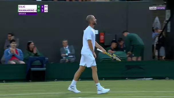 Wimbledon : Mannarino tombe d'entrée face à Cilic après un rude combat