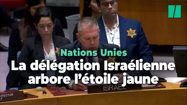 Guerre Israël-Hamas : au Conseil de sécurité, l’ambassadeur israélien arbore une étoile jaune