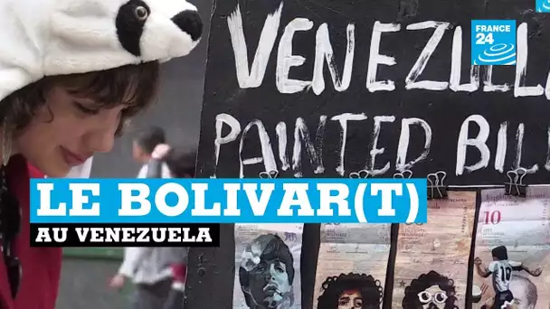 Des artistes vénézuéliens "réévaluent" le bolivar en Colombie