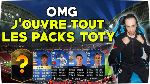 OMG FUT 16 J'OUVRE TOUT LES PACKS TOTY + 2 CARTES BOOST