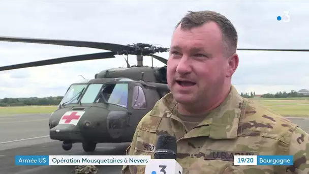 Nevers : des hélicoptères de l'armée américaine font escale à l'aéroport