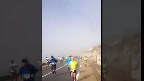 Marseille Cassis 2018 : Passage du col de la Gineste