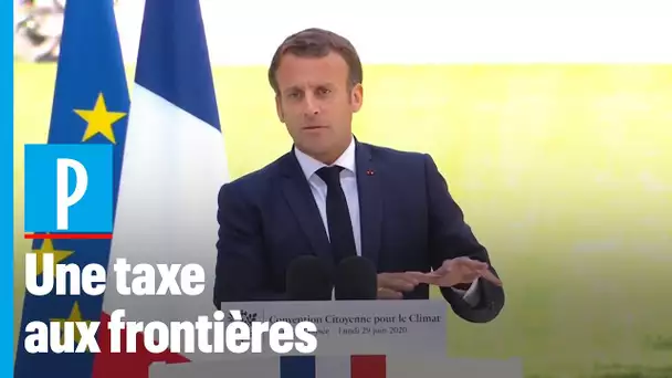 Convention citoyenne : Macron veut « une taxe carbone européenne »