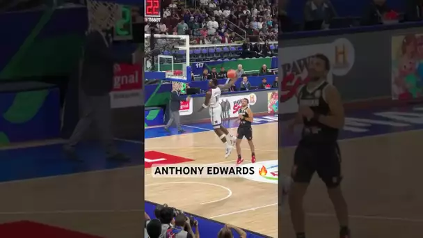 Anthony Edwards WINDMILL off the dime from Brunson! 👀 | #Shorts