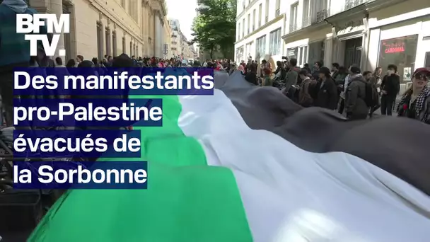 Des manifestants pro-Palestine se sont installés à la Sorbonne avant d'être évacués par la police