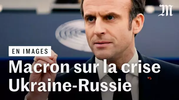 Crise en Ukraine : face à la Russie, Macron veut que l'Europe « pose ses exigences »