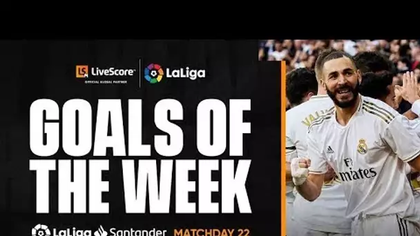 Goals of the Week: Ansu Fati and Karim Benzema win it for FC Barcelona and Real Madrid MD22