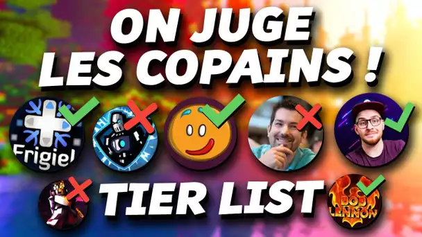 Tier List Youtubers Minecraft : On note les copains ! 😈