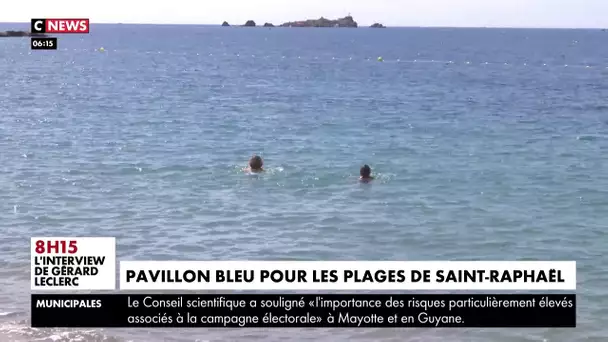 Pavillon bleu pour les plages de Saint-Raphaël