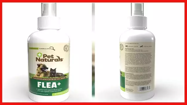 Pet Naturals Flea and Tick Prevention Spray with Natural Oils for Dogs and Cats, 8 Ounce
