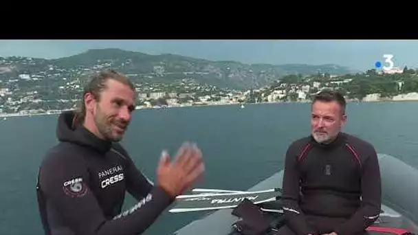 Villefranche-sur-mer : Guillaume Nery ouvre sa 1ère école d'apnée