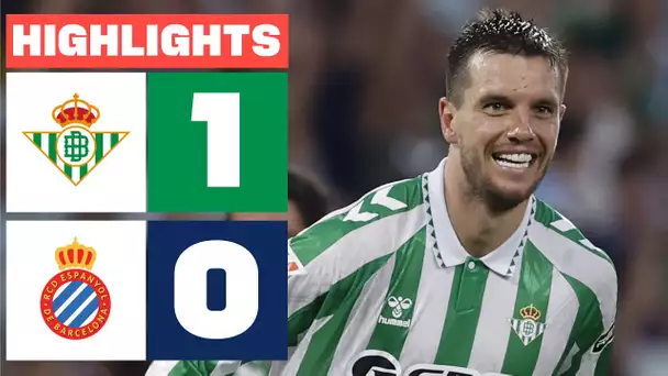 REAL BETIS 1 - 0 RCD ESPANYOL | RESUMEN LALIGA EA SPORTS
