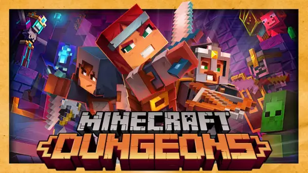 ON A JOUÉ A MINECRAFT DUNGEONS ! MINECRAFT DUNGEONS 4K GAMEPLAY FR