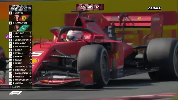 Hamilton l'emporte grace à la pénalité de Vettel