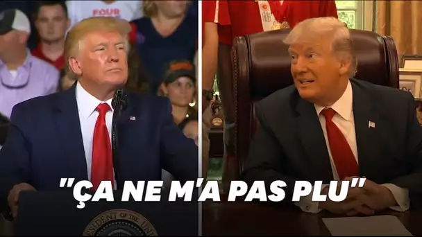 Donald Trump assure que les slogans racistes scandés pendant son meeting ne lui ont "pas plu"