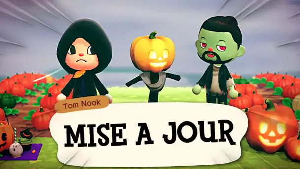 HALLOWEEN ARRIVE SUR ANIMAL CROSSING ! | ANIMAL CROSSING NEW HORIZONS CO-OP