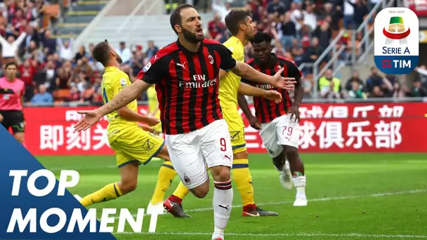 Higuain Scores to Give Milan the Lead | Milan 3-1 Chievo | Serie A