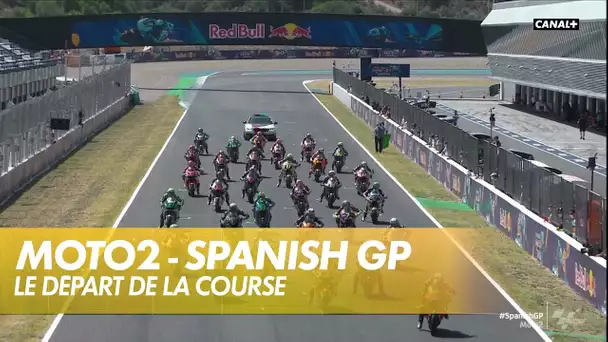 Le départ de la Moto2 au Spanish GP