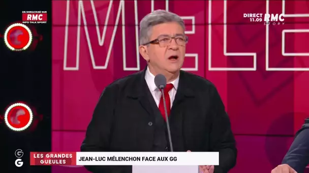 Jean-Luc Mélenchon "en désaccord absolu" avec Emmanuel Macron sur la retraite à 65 ans