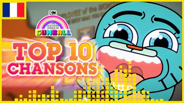 Le Monde Incroyable de Gumball 🇫🇷| Le Top 10 des meilleures chansons ! 🎵