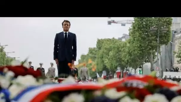 Un 8-Mai particulier pour Emmanuel Macron dans le contexte de la guerre en Ukraine • FRANCE 24