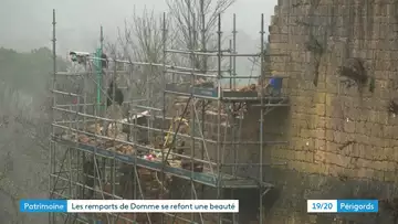 Patrimoine : les remparts de Domme se refont une beauté