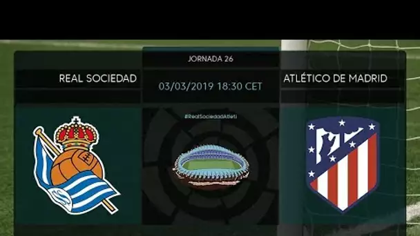Calentamiento Real Sociedad vs Atlético de Madrid