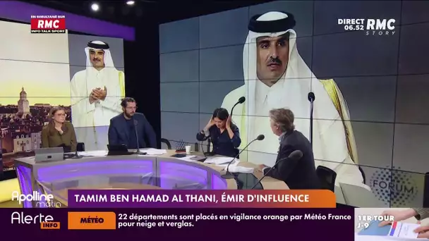 Portrait de Tamim Ben Hamad Al Thani, émir du Qatar