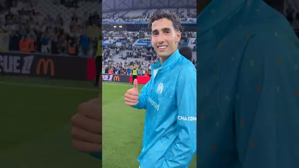 𝐋𝐚 𝐣𝐨𝐢𝐞 de nos Olympiens après la victoire face à Lorient 😍💪 #shorts #om #marseille #ligue1