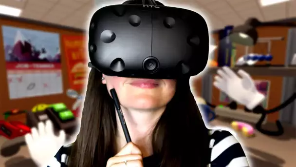 UNE JOURNEE PRESQUE NORMALE ! | JOB SIMULATOR HTC VIVE FR