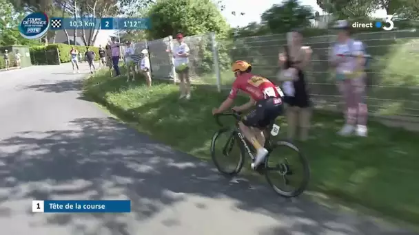 Idar Andersen ovationné à quelques kilomètres de l'arrivée à Quimper sur le Tour du Finistère